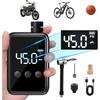 Mini Bike Pump, 150PSI Electric Air Pump Portable Bicycle Cordless Rechargeable Inflator with Digital Pressure Gauge with Presta and Schrader Valve