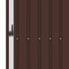 Garden Firewood Storage Shed Brown 245 x 98 x 159 cm Galvanized Steel