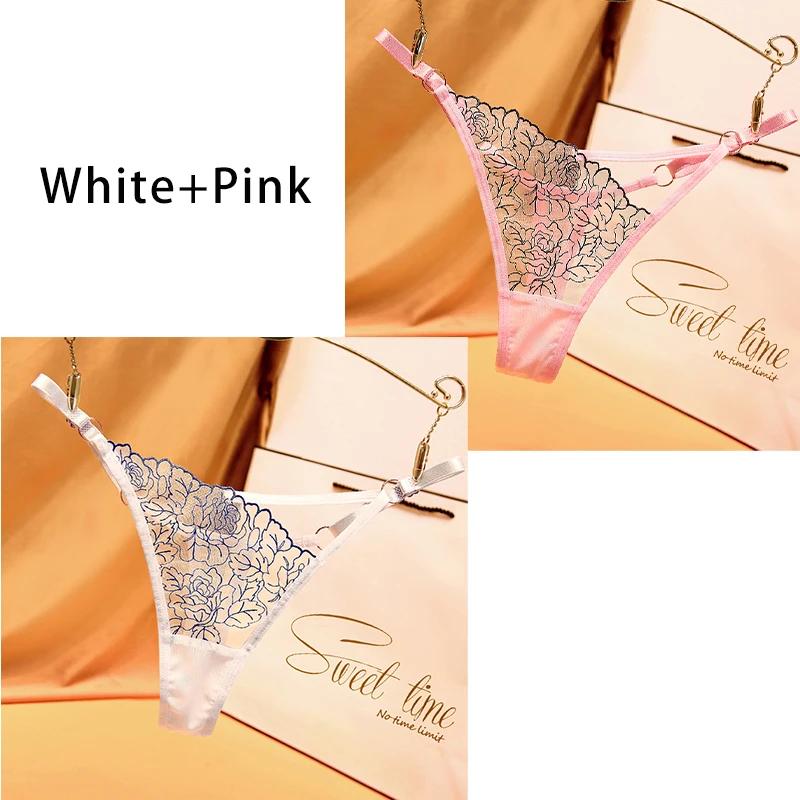 Dulasi Модные брюки-стринги с вырезом на талии и изысканной вышивкой, регулируемый пояс для женского нижнего белья 2271