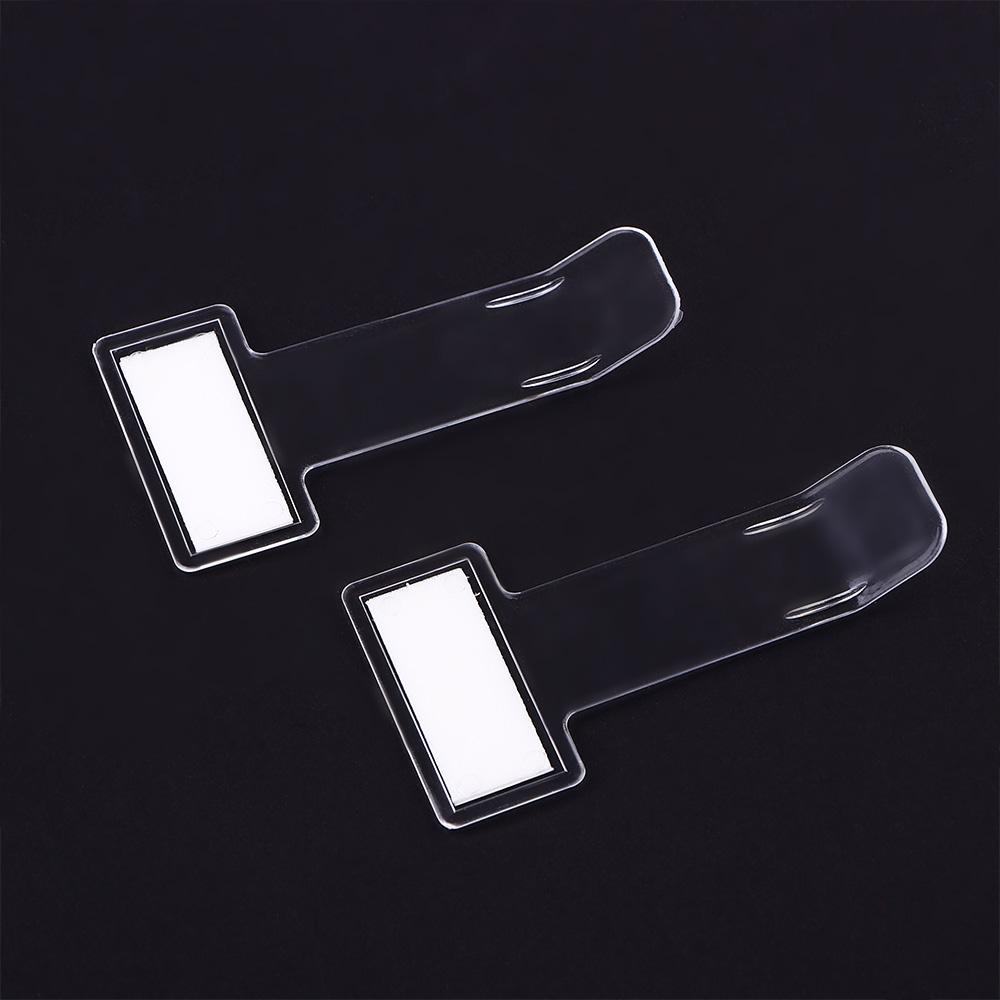 Clips T shape Transparent Card Clips Invoice Tickets Holder Permit Clip Parking Ticket Holder