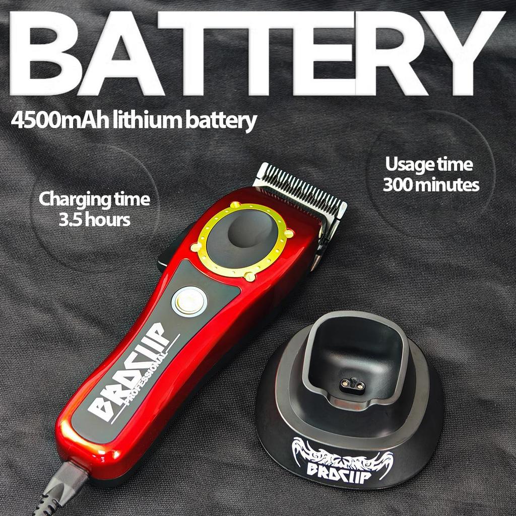 10W High Power Electric Cordless Hair Clipper BRDCLIP 3 Color Upper Cover Hair Trimmer 100PRO 8800RPM Men's Hair Cutting Machine