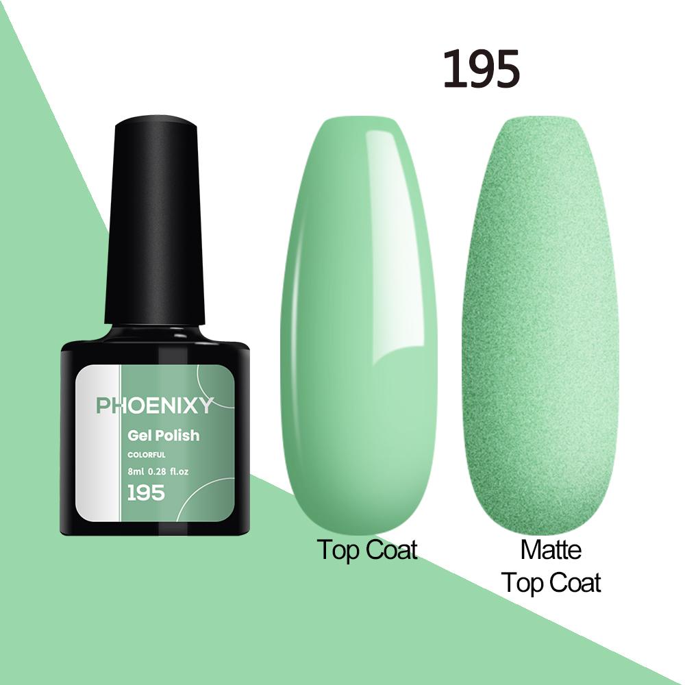 Лак для ногтей PHOENIXY, 8 мл, УФ-светодиодный гибридный лак для дизайна ногтей, гель-лайнер для маникюра, полупостоянная основа, верхнее покрытие, гель с блестками, блестящие цвета, гель