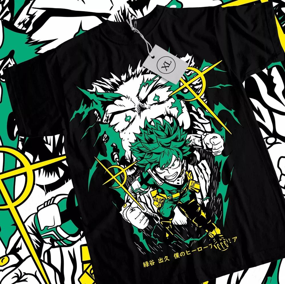 Deku TShirt Izuku Midoriya My Hero Academia My Hero Academia Tshirt Black