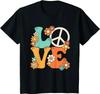 Peace Sign Love 60s 70s Costume Groovy Hippie Theme Party T-Shirt Four Seasons Tees Cotton Casual Daily Harajuku Streetwear