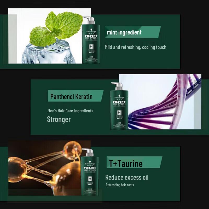 Schwarzkopf Men's Mint Vitality Shampoo