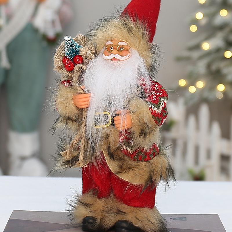 9-дюймовый Санта-Клаус рюкзак кукла праздничное украшение украшение