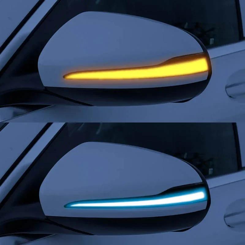 For Mercedes Benz C E S GLC W205 X253 W213 W222 V Class W447 Dynamic Turn Signal Blinker Sequential Side Mirror Indicator Light