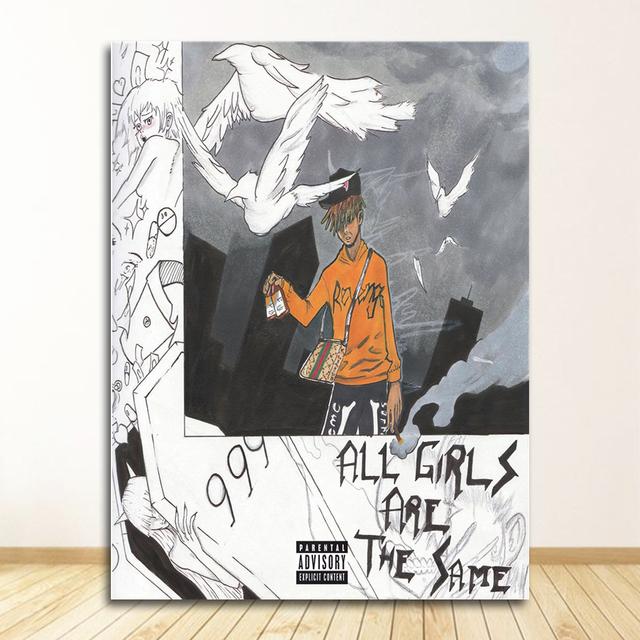 Juice Wrld Death Race for Love горячий альбом рэп хип-хоп музыка звезда искусство холст картина плакат настенный домашний декор Quadro Cuadros без рамки