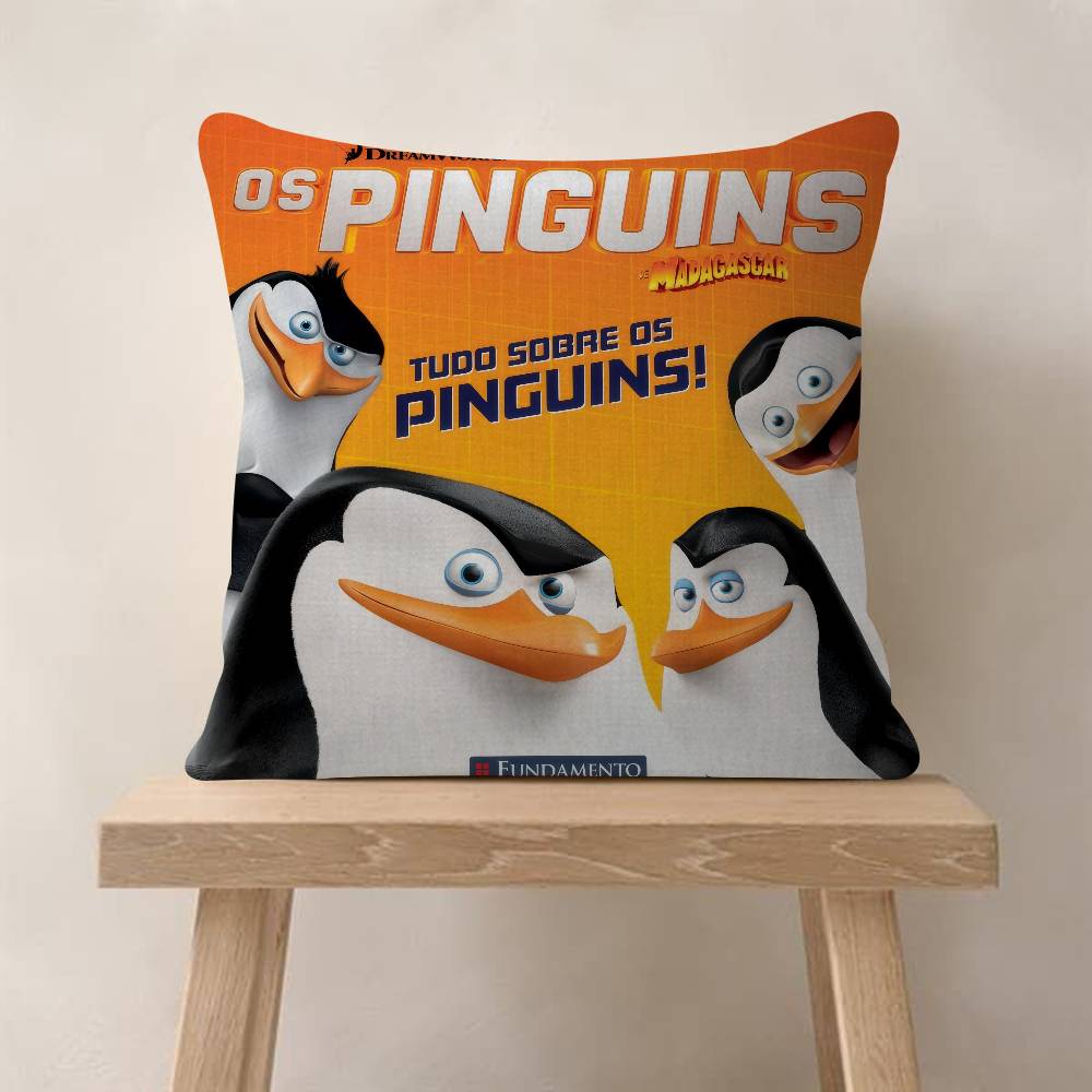 Classic Anime The PPenguins Of MMadagascar Pillow Cover Design cushion Cover decor Holiday Decorati