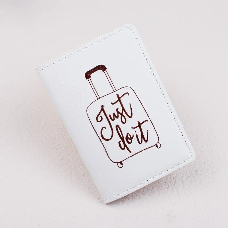 Новый простой черный, белый цвет из искусственной кожи Обложка для паспорта Обложка для паспорта Мужчины Женщины Дорожный держатель для документов Держатель для удостоверения личности дорожные принадлежности