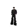 Men S Stand Collar Short Denim Jacket Casual Streetwear