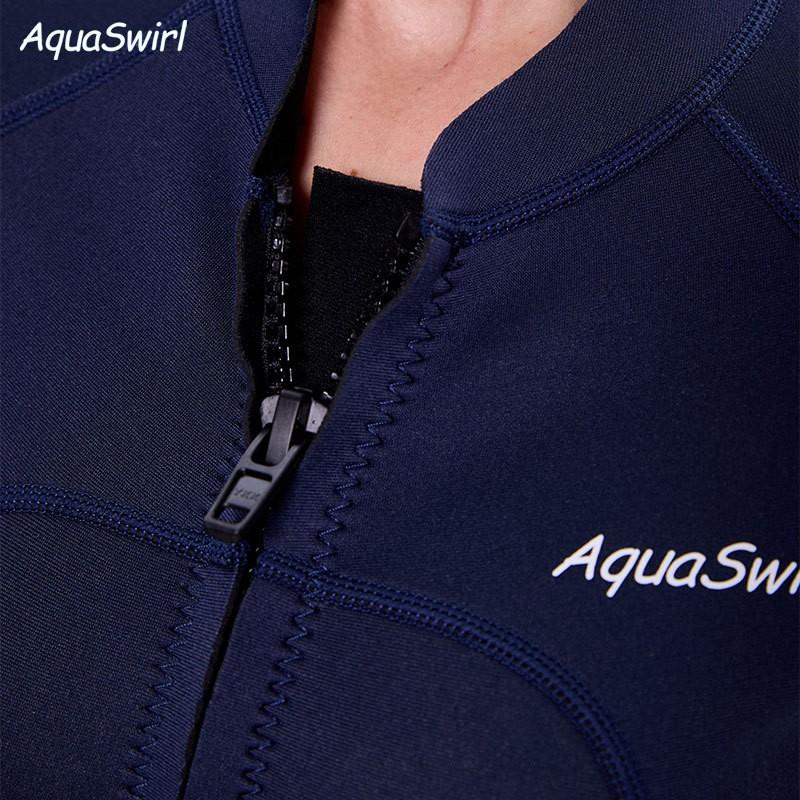 Womens 2mm Neoprene Full Wetsuit Deep Blue UV Protection Quick Dry Snorkeling Dive Suit Outdoor Water Activities