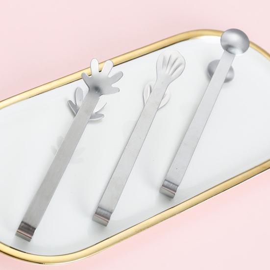 Yousheng 3 шт. зажимы для еды из нержавеющей стали в форме ракушки с гладкой ручкой для хлеба, буфеты, барбекю, многофункциональные щипцы для обработки продуктов