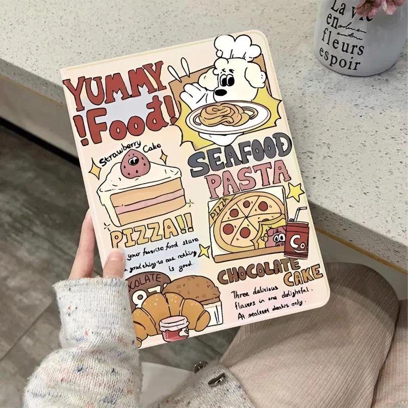 Чехол для компьютера Food Graffiti для iPad 7-го поколения Чехол 10.9 iPad 10-го поколения iPad Air 5 4 10.9 Чехлы Pro 11 2-го 3-го 4-го Чехол для iPad Air