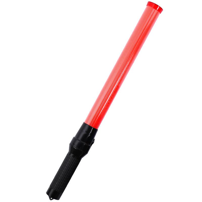 Перезаряжаемый светодиодный жезл регулировщика с аварийным свистком и мигающим стробоскопом