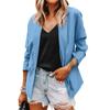 Women's Casual Open Front Cardigan Long Sleeve Button Work  Jacket Coat