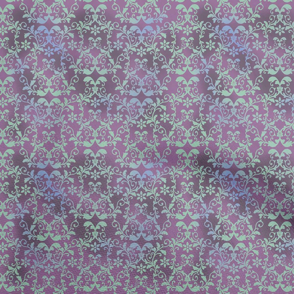 oneOone Хлопковая гибкая синяя ткань, дамасская швейная ткань во дворе, печатные принадлежности для шитья одежды своими руками, 40 дюймов