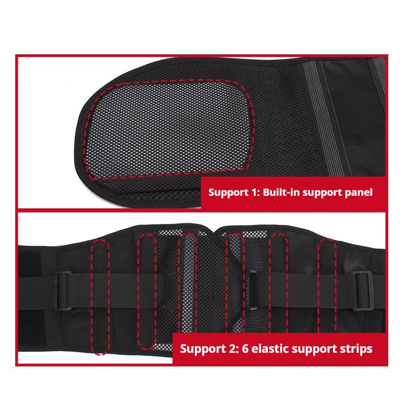 Custom Logo Nylon Adjustable Belt Lumbar Support Abdominal Back Support Durable Comfortable Soft Magnetic Therapy Unisex Waist