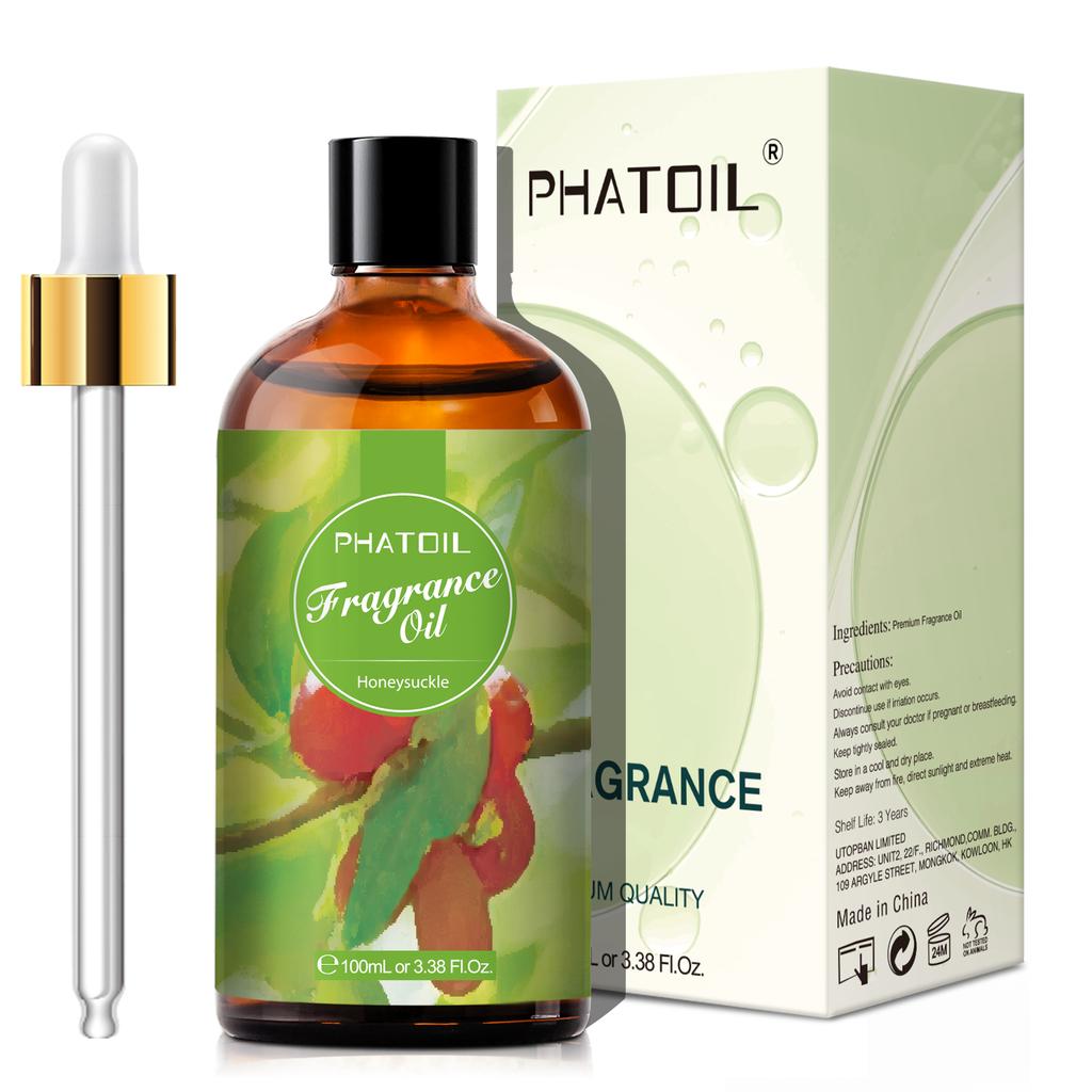 PHATOIL 100ml/3.38Fl.Oz Fragrance Oils Pure & Natural Essential Oils Perfect for Aromatherapy Diffuser Relaxation Massage Skin & Hair Care