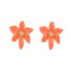 1 пара сережек-гвоздиков в стиле ретро, цветные эмалевые серьги-гвоздики в форме цветка, блестящие персонализированные серьги, ювелирный подарок
