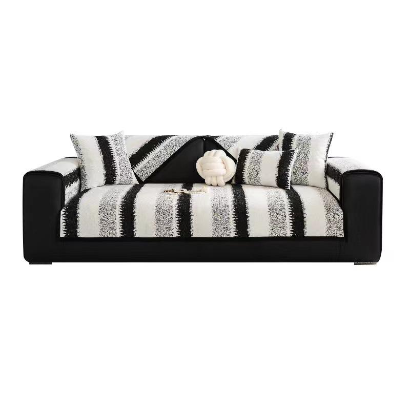 Sofa Cushion, Universal In All Seasons, Light Luxury, High-End Sense Of Non-Slip Chenier, High-End Straight Row Leather Sofa Special Seat Cushion