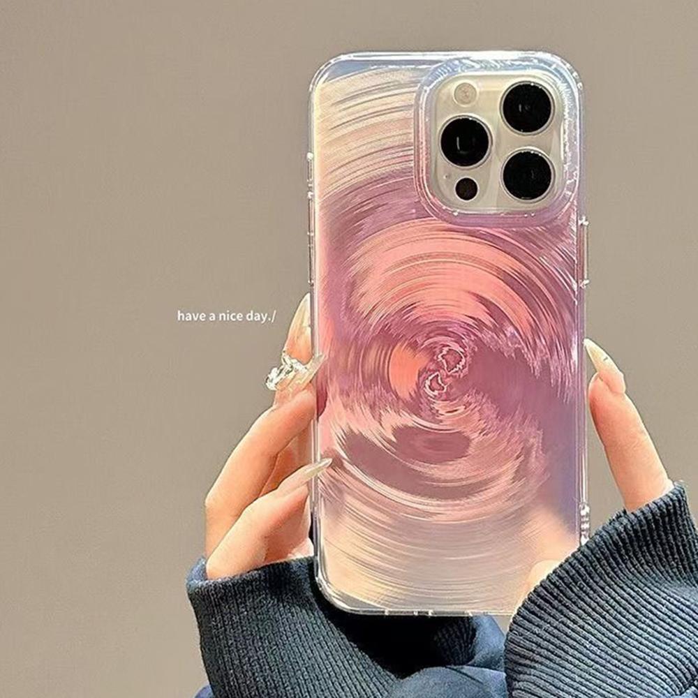 Радужный глянцевый чехол для телефона для iPhone 11 13 14 15 16 17 Pro 17 13 14 15 Pro Max Высококачественный чехол с полной защитой в фантазийном цветочном стиле