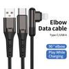 PD60W 3A USB-C Type C Кабель для быстрой зарядки и передачи данных 1 м Оболочка из TPE, нейлона, ПВХ Плетеная Сертификация MFi для iPhone 15/16 Pro Max
