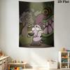 Timid Cartoon Puppy Pattern Home Decor Tapestry, Wall Hanging, Decorative RV Wall Cloth.ZGT0914238