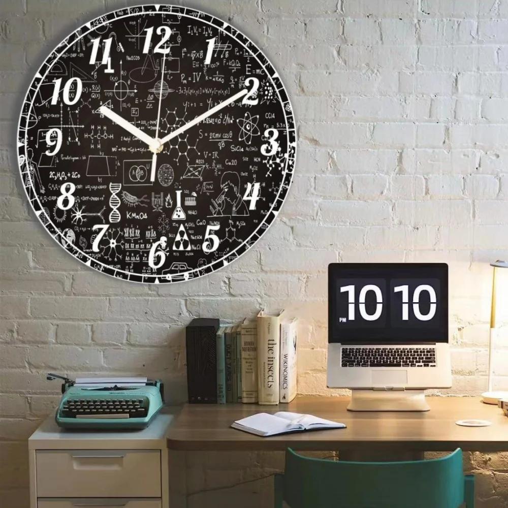 10-дюймовые модные креативные настенные часы Xyloid, беззвучные, не тикают, декоративные часы для кухни, библиотеки, спальни, декоративные часы