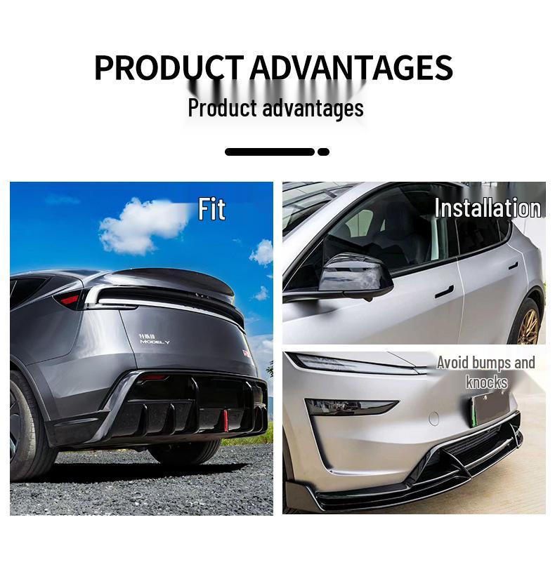 Черный как смоль комплект обвеса для Tesla Model Y 2024-25
