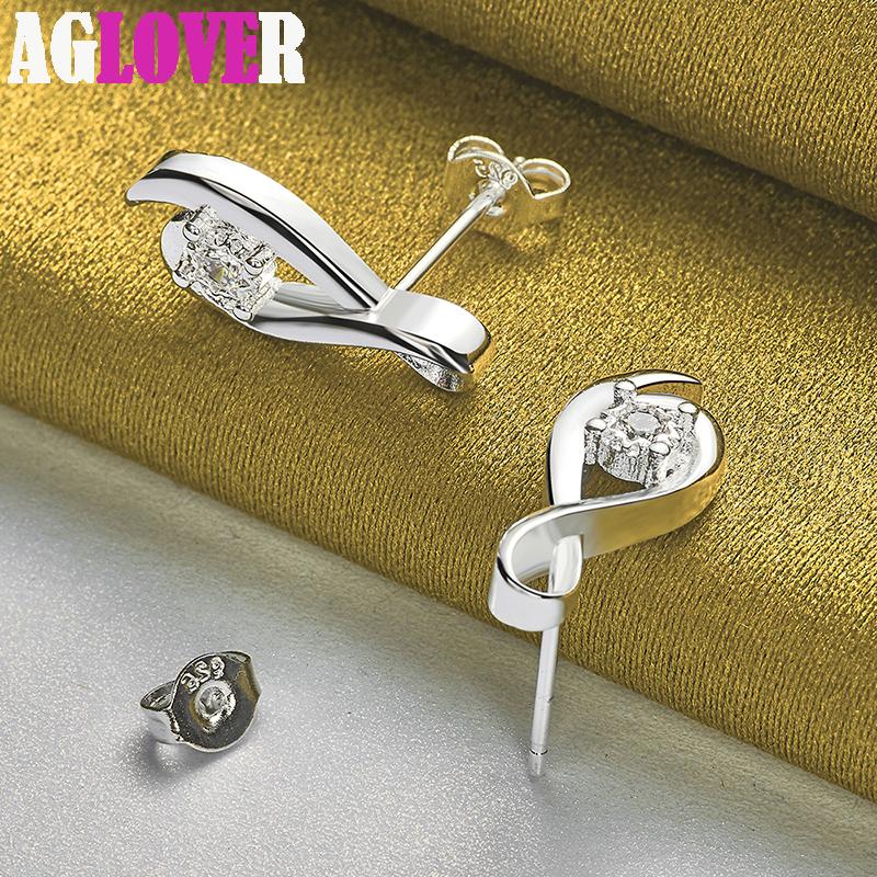 Ювелирные изделия из серебра 925 пробы с цирконами AAA