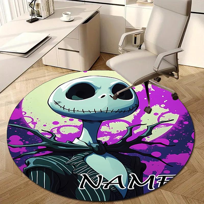 Personalized J-Jack Round Chair Office Rug - Perfect for Mat, Office Chair & More - Ideal Gift for Birthdays and Holidays