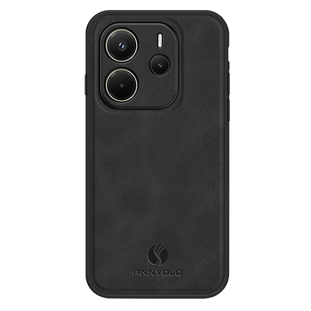 ANNYOJO For Xiaomi Redmi Note 14 4G (163.25mm) Case PU Leather+PC+TPU Anti Drop Phone Back Cover