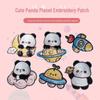 Самоклеящиеся вышитые нашивки «Планета Панды» для одежды, курток, сумок и декоративного использования