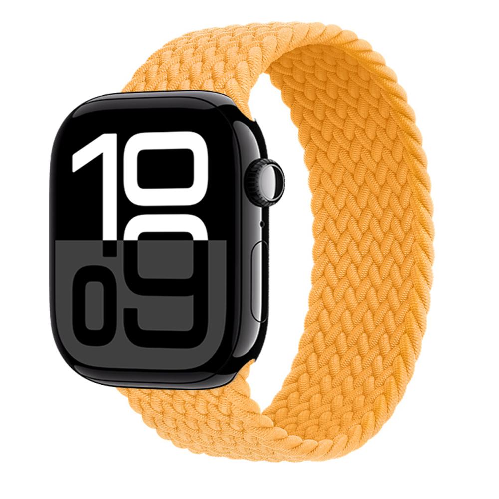 Ремешки Для Apple watch bands 44мм 45мм 40мм 41мм 49мм 46мм 42мм Плетеный Solo Loop Correa браслет iwatch Серии 11 10 9 7 8 SE 6