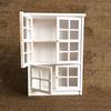 1/12 Dollhouse Miniature Furniture White Kitchen Dining Cabinet Display Shelf