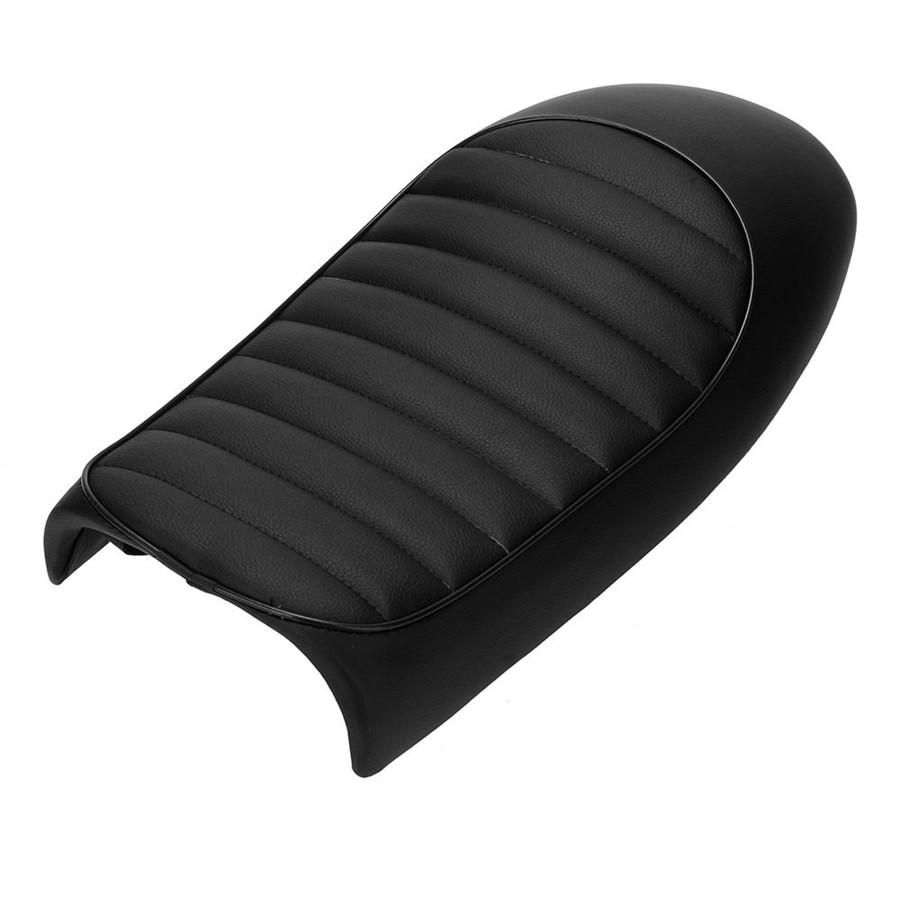 Motorcycle Flat Custom Vintage Saddle Cafe Racer Seat/Crocodile Leather Seat For Honda CB125S CB200 CB350 CL350 CB400