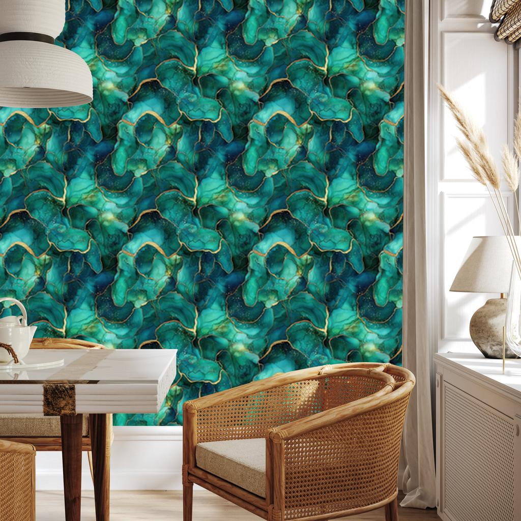 Sea Ink Wallpaper for Living Room and Bedroom 50x1000