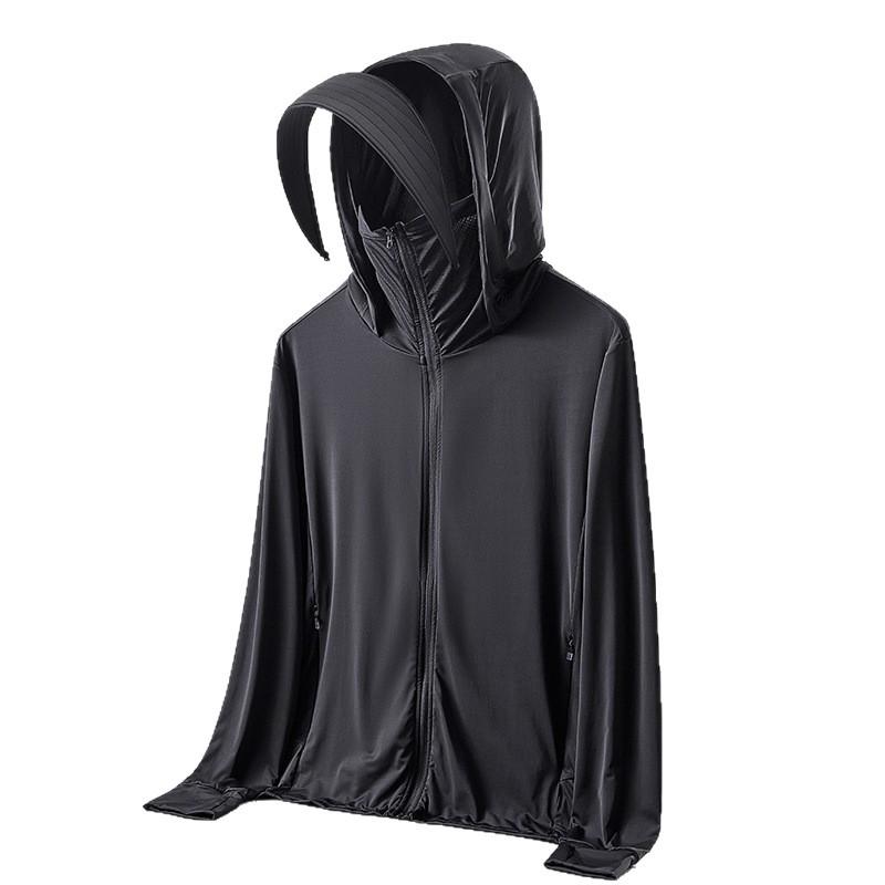 1011 New Summer Sunscreen Clothing Women's Skin Clothing UPF10 + Ice Silk Couple Casual Sports UV Protection Jacket