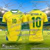Футбольная футболка Neymar Special Edition, унисекс, быстросохнущая, дышащая, комфортная посадка, футбольная форма для летних видов спорта