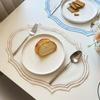 Имитация Хлопка и Льна Салфетка под Тарелку Салфетки Винтажная Скатерть Декоративная Столовая Скатерть