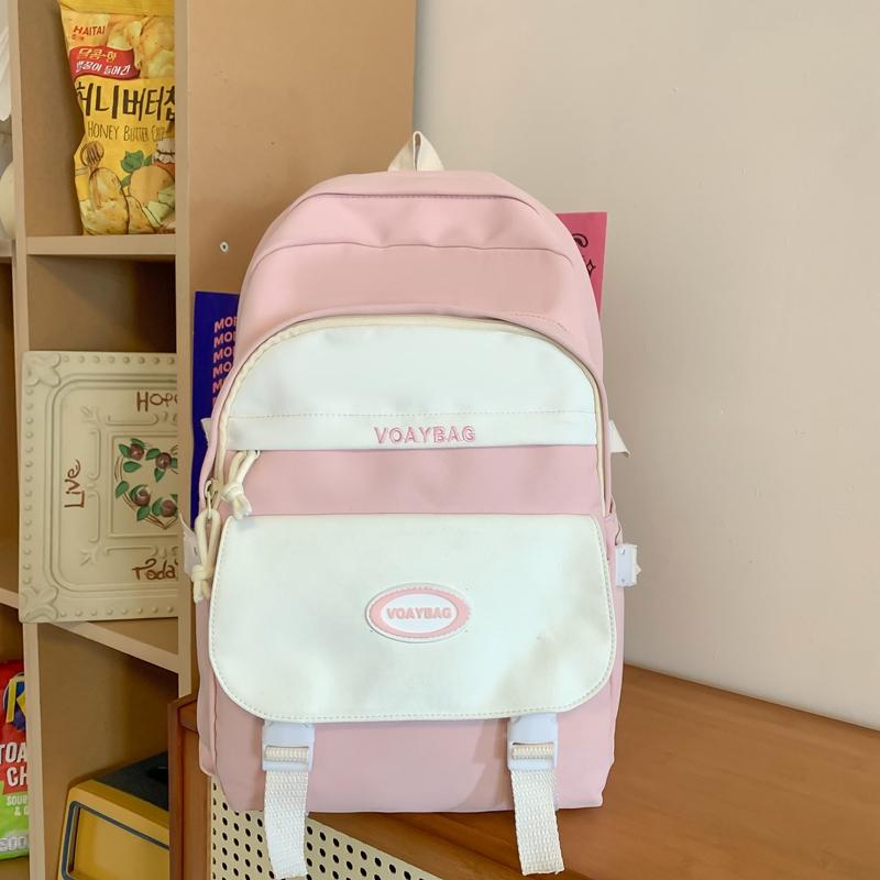 Цветной контрастный студенческий школьный рюкзак в студенческом стиле, женский рюкзак большой вместимости, школьный рюкзак для младших школьников