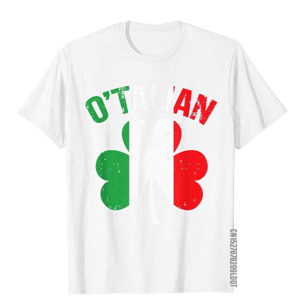 Funny Saint Patricks Day Irish Italian Otalian TShirt Simple Style3D Style Tops Tees Fashion Cotton Mens Top TShirts