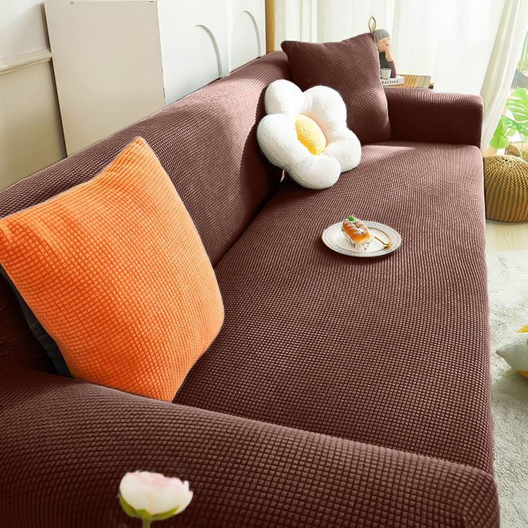 Elastic Sofa Cover, Non-Slip Sofa Pad,Plaid Fabric Sofa Mat, Sofa Cushion For All Seasons, Sofa Covers For Living Room
