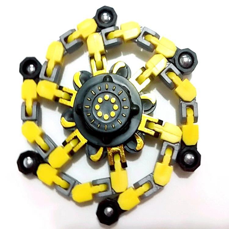 Деформируемый механический гироскоп в штучной упаковке, вращающийся гироскоп для пальцев, развивающий интеллект, робот-гироскоп с кончиками пальцев, игрушка для снижения давления