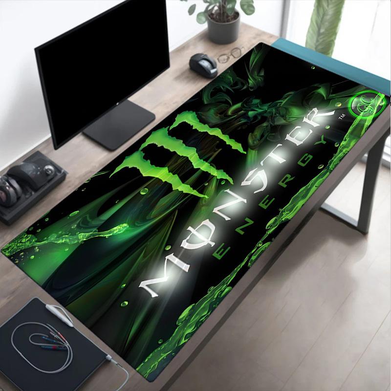 Коврик для мыши Monster Energy, Игровой коврик для мыши, Клавиатурный коврик, Декор для рабочего стола для компьютера ноутбука, Подарок для фаната, Подарок на день рождения