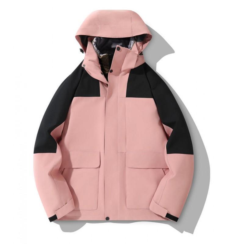 Unisex Winter Waterproof Windproof 3-in-1 Outdoor Jacket With Removable Cotton Insulated Liner Hiking Skiing Cycling