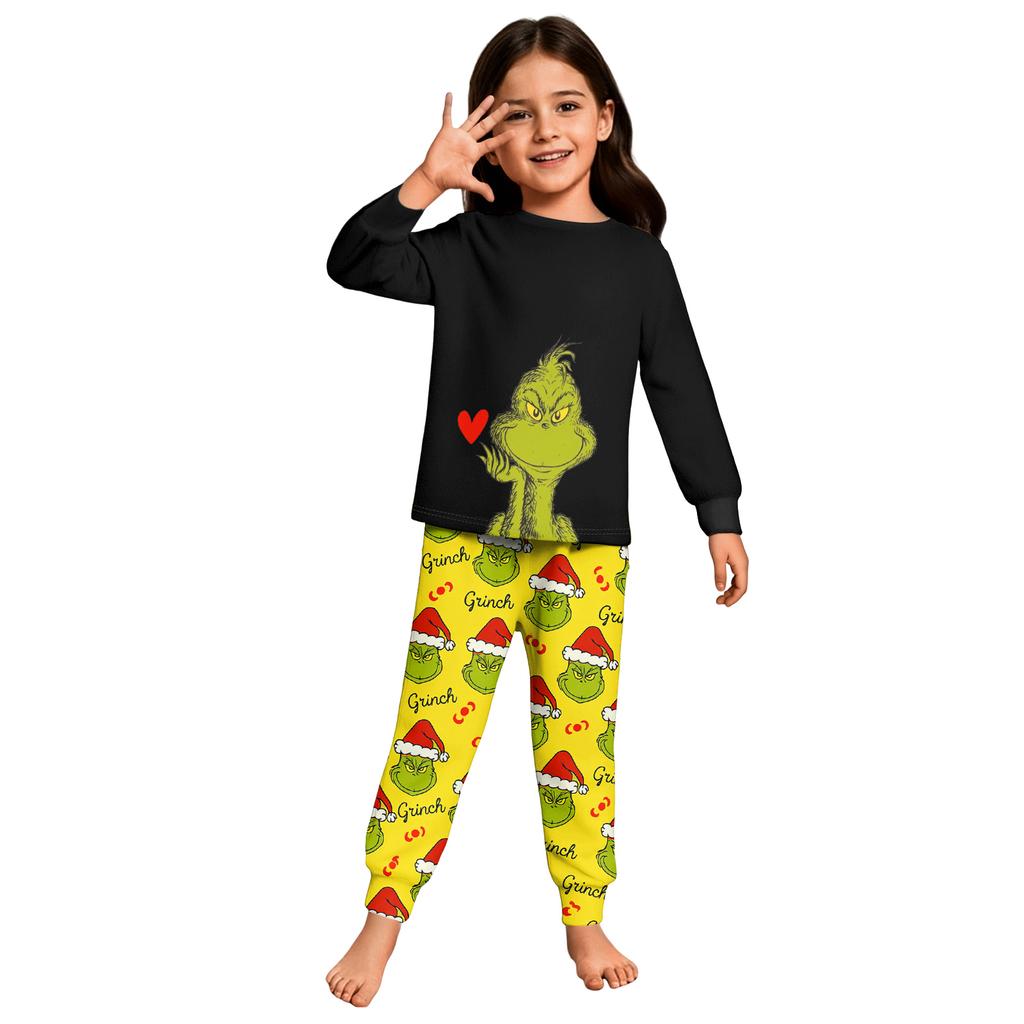Children's Boys And Girls Thin Two-piece Long-sleeved Pants Two-piece