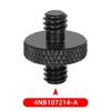 Double Headed Metal Screw Adapter 1/4" Male to 1/4" or 3/8" Male Threaded Screws