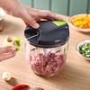 Manual Meat Grinder Vegetable Chopper Portable Hand Pull String Garlic Mincer Onion Cutter Food Processor for Veggies Fruits Nuts